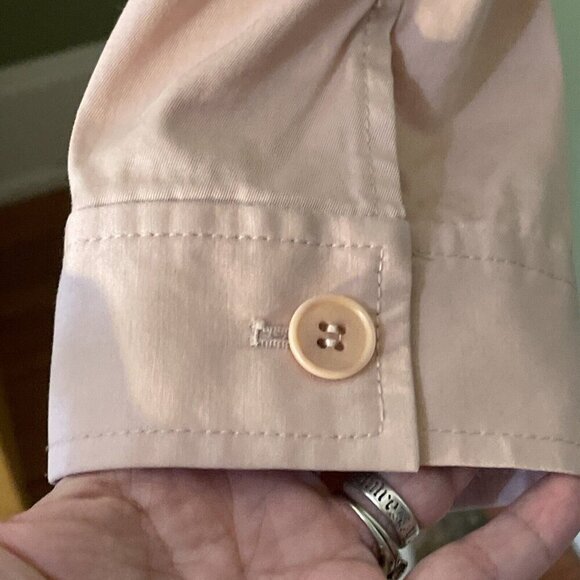 Talbots Blazer Jacket Workwear Long Sleeve Ruffled Collar Pockets Stitch Sz 6P - Picture 4 of 12